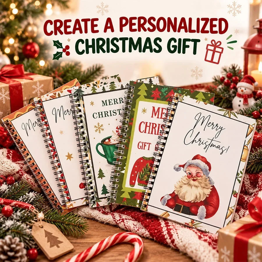 🔥 Christmas Gift Card Book – 12 Gift Card Pages & Personal Message Holder