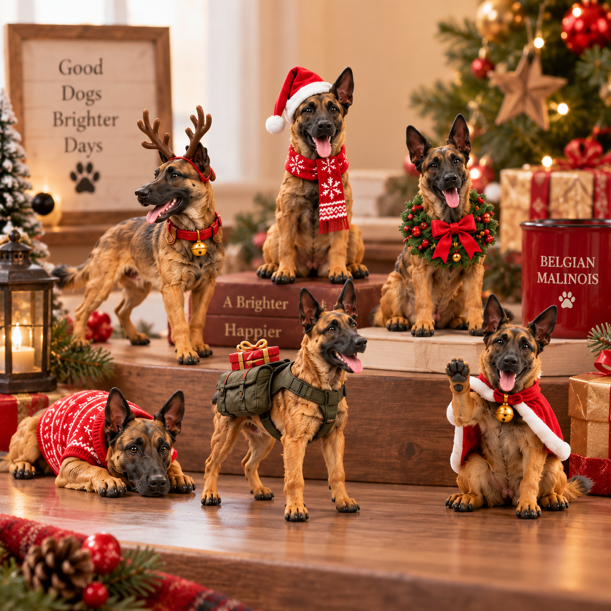 🎁🐕24 Days of Belgian Malinois Joy — 24 Unique Collectible Figurines🎉
