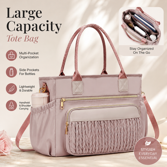 Stylish Leakproof Cooler Bag with Adjustable Strap & Side Pockets