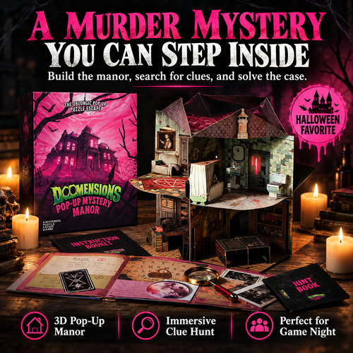✨3D Pop-Up Mystery Manor – Immersive Murder Mystery Puzzle Game