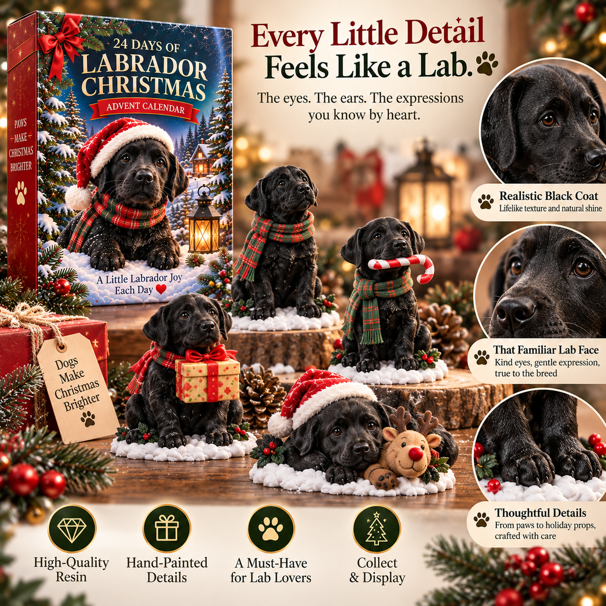 ✨24 Days of Labrador Christmas – Black Lab Advent Calendar 🐾🎄