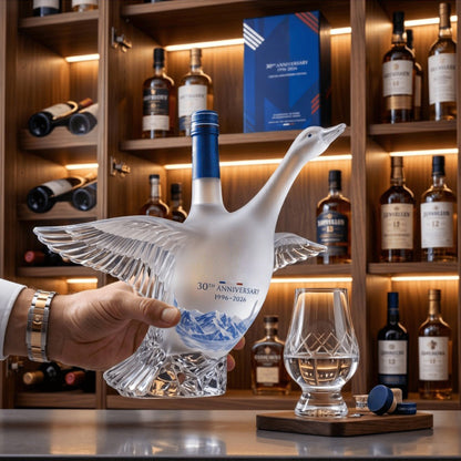 🥂 Grey Goose 30th Anniversary – Limited Edition Sculpted Goose Bottle, Luxury Vodka