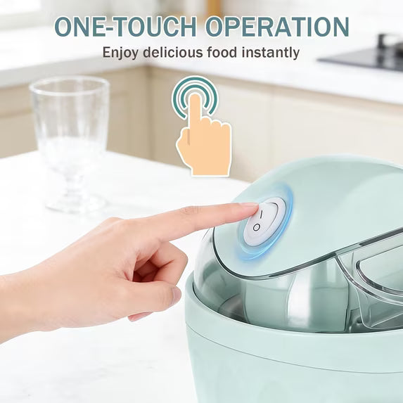 🍦Mini Personal Ice Cream Maker – One-Touch Homemade Frozen Dessert Maker