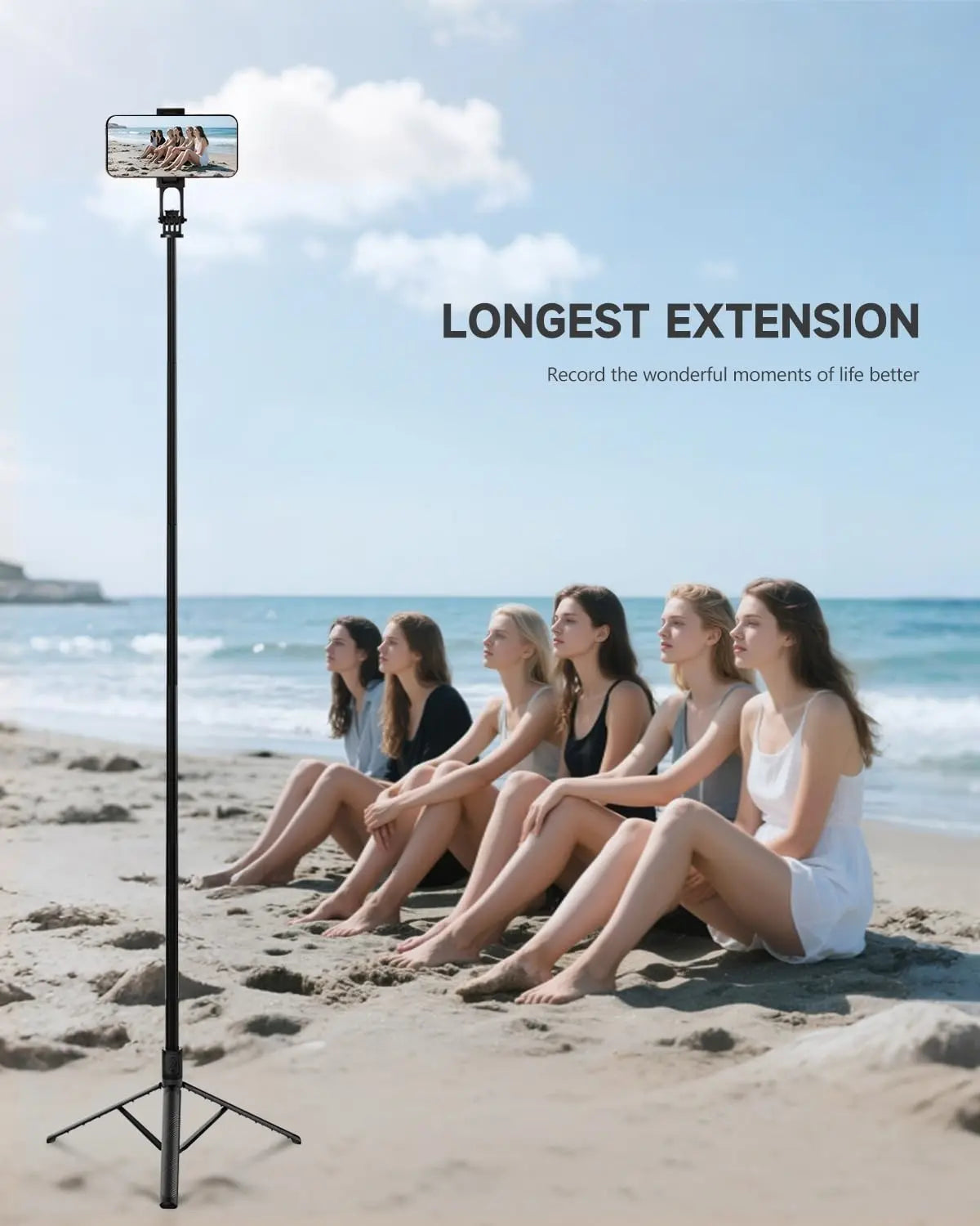 🤳🏼All-in-One Extendable Phone Tripod & Selfie Stick with Remote