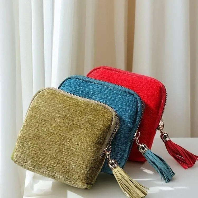 Travel Jewelry Bag Organizer with Tassel Zipper