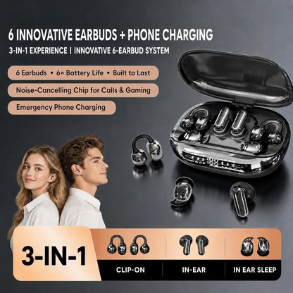 ⚡Wireless Earbuds with Power Bank Case
