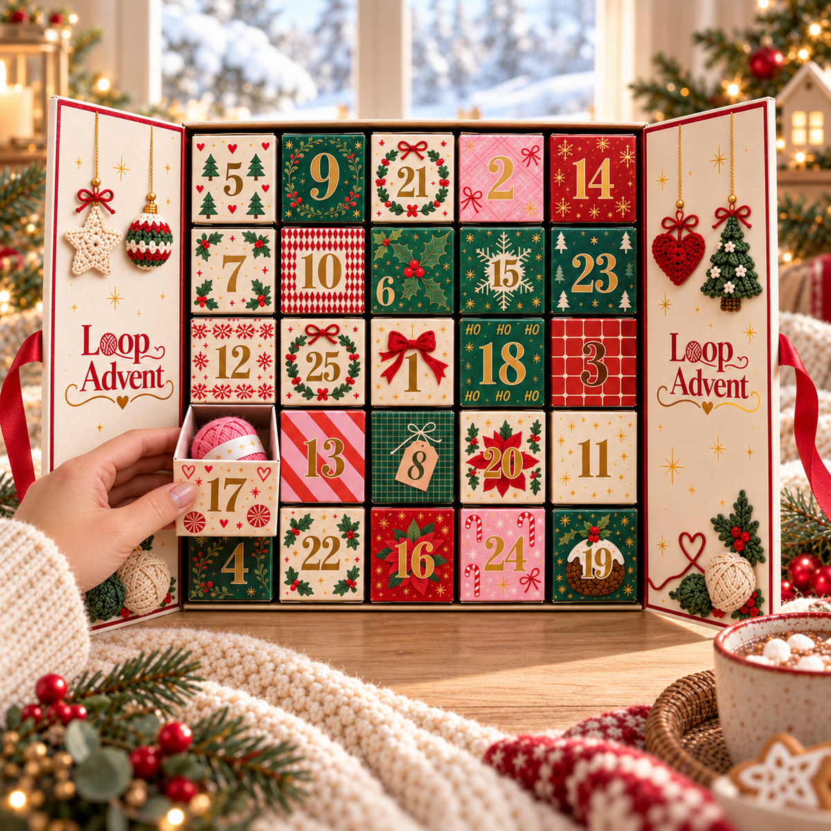 2026 Crocheted Christmas Advent Calendar: Limited Edition Trendy Collectible