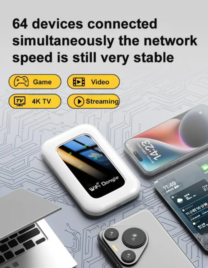 50%OFF📶 All-Network Pocket WiFi – Ready in Seconds No Setup! No Hassle! Just Connect!🔥[Power on and use, free for life]