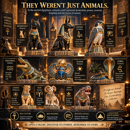 🎀🐈‍⬛🏺24 Days of Ancient Egypt – Sacred Animals & Guardians Collection ✨