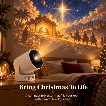 🔥Bible Story Projector Light – Nativity, Noah's Ark & Angels