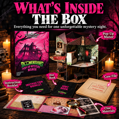 ✨3D Pop-Up Mystery Manor – Immersive Murder Mystery Puzzle Game