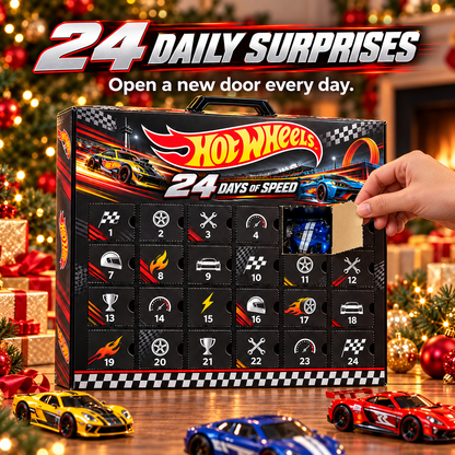 🔥24-Day Toy Car Advent Calendar – Christmas Surprise Gifts for Boys & Car Collectors