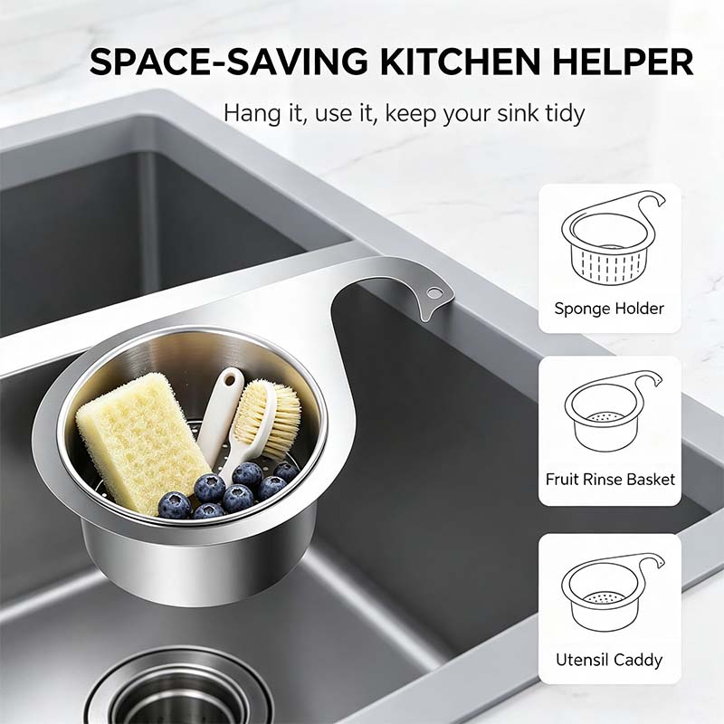 🔥BUY 1 GET 1 FREE💧Stainless Steel Swan Sink Strainer Basket🦢💧