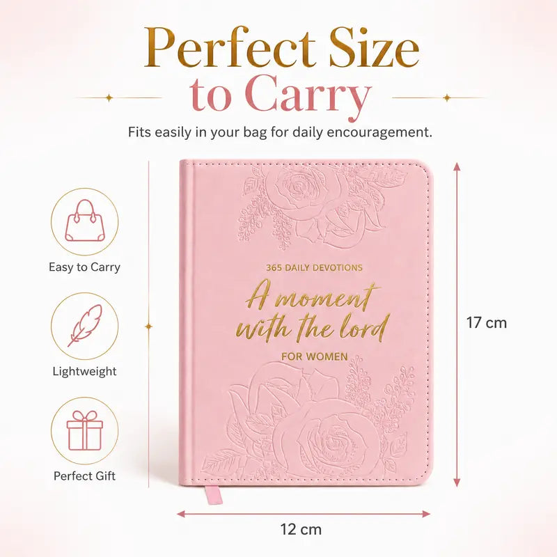🔥LAST DAY 49% OFF -365 Daily Devotional Journal for Women 🤍 | A Moment With God Every Day