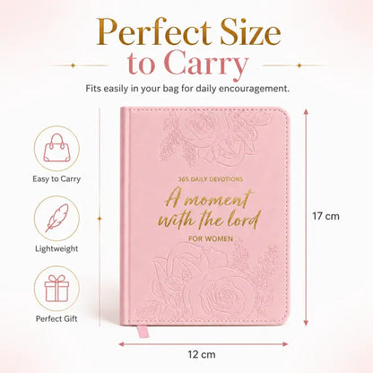 🔥LAST DAY 49% OFF -365 Daily Devotional Journal for Women 🤍 | A Moment With God Every Day