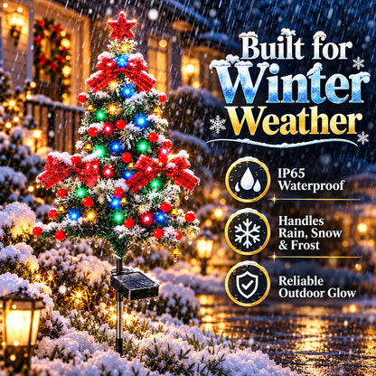 🌲51% OFF 🔥 Solar Cedar Christmas Tree Lights | Festive Outdoor Holiday Decor