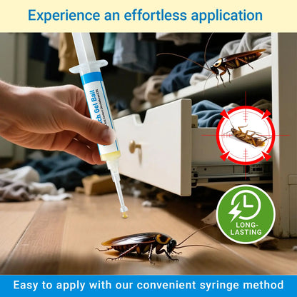 🪳 Gel Bait Injector – 2-Pack Roach Killer for Kitchens & Bathrooms