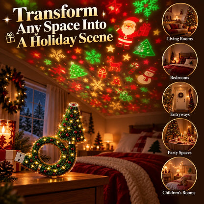 🎁Christmas Ceiling Projection Light – 6 Magical Holiday Designs In One Lamp