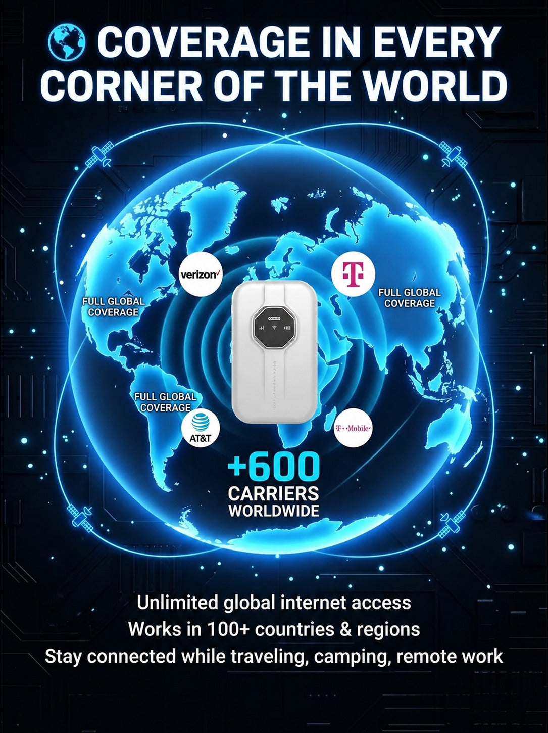📶[Global Coverage] Boundless Portable Wi-Fi