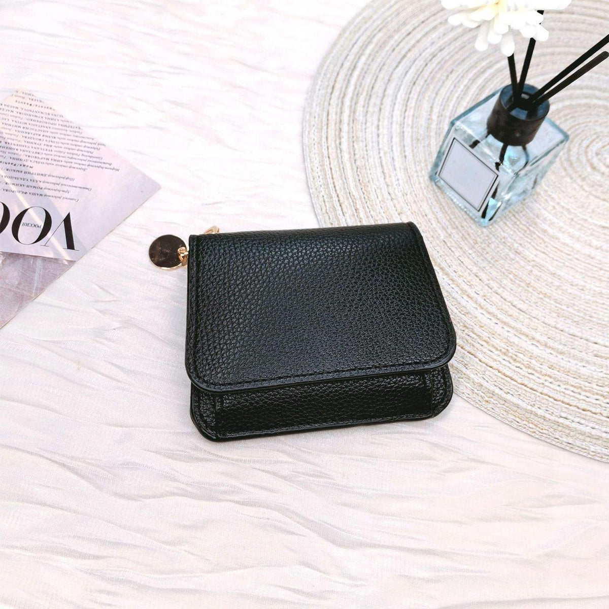 👛RFID Short Wallets for Women – Fashionable Card Holder with Key Ring & Coin Purse