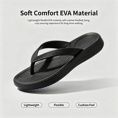 Fun footprint flip-flops, unisex summer beach sandals