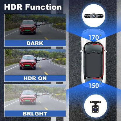 ⚡Flash Sale🔥 50K+ SOLD! Almost Gone - Full View Car Dashcam System