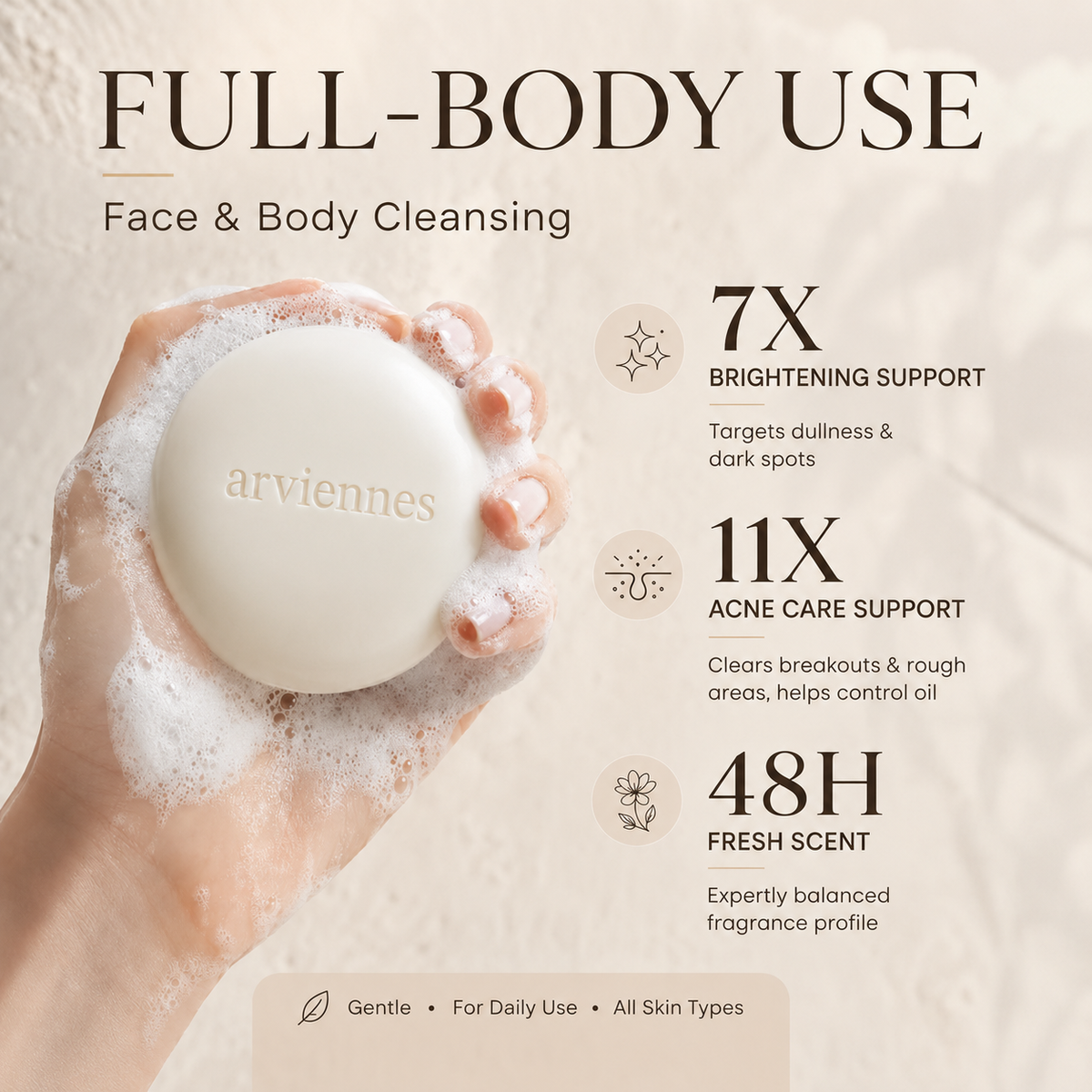 🌿 Niacinamide Skin Soap