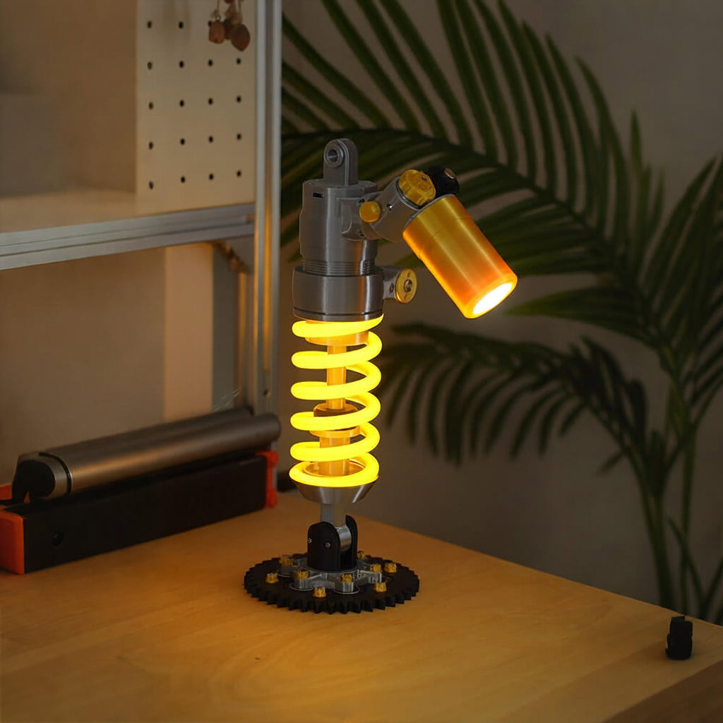 💡 Father's Day Garage Decor Lamp – Racing Suspension Inspired Industrial Light🚘