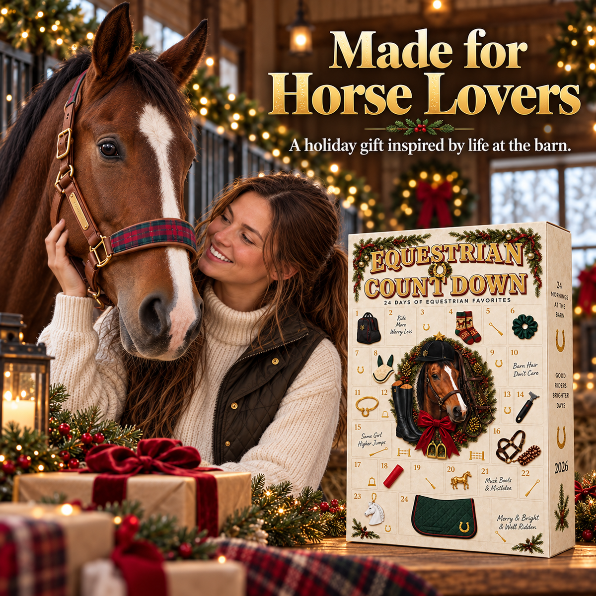 🐴 2026 Equestrian Advent Calendar – 24 Day Horse Lover Christmas Countdown