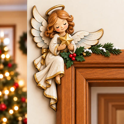 🎅 Christmas Peekaboo Door Frame Decor | Festive Corner Holiday Accent