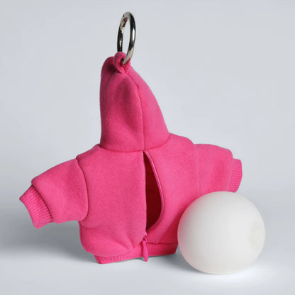 🧸Comfrt | Hoodie Keychain | Miniature Stress Ball Hoodie Clip-On Keychain Charm