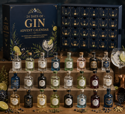 ✨CHRISTMAS KICKOFF 49% OFF - 2026 Days of Gin Blind Box - 24-Day Festive Countdown, Gin Collectible Miniatures Blind Box - Gift For Gin Lovers