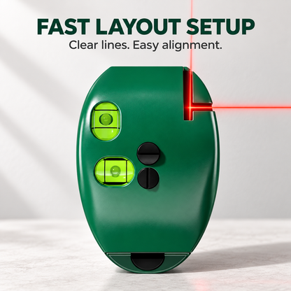 🔧 90° Self-Leveling Laser Alignment Tool – Portable Precision Level