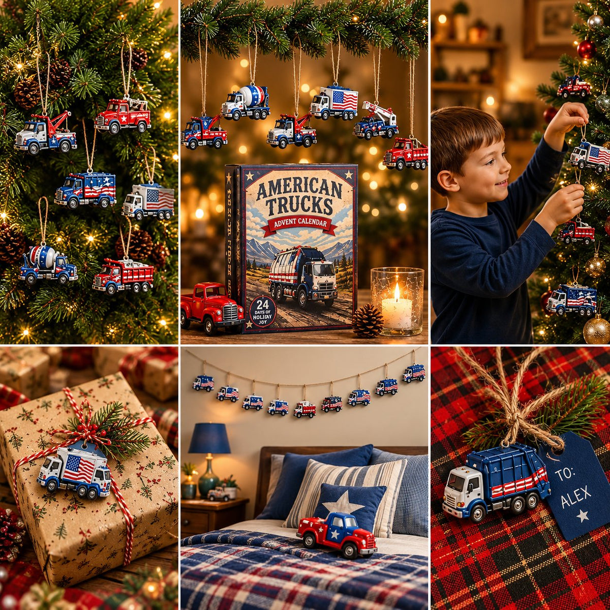 American Truck Fleet Advent Calendar 2026 – 24 Acrylic Truck Ornaments