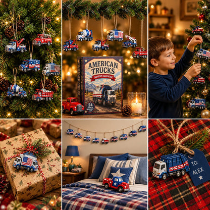 American Truck Fleet Advent Calendar 2026 – 24 Acrylic Truck Ornaments