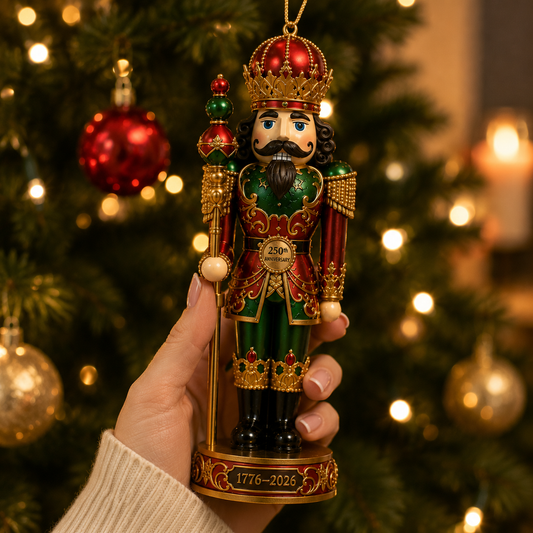 250th Anniversary Nutcracker King Christmas Ornament – Commemorative Keepsake