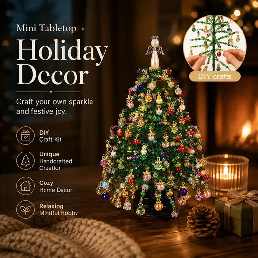 🤶🏼🎅DIY Beaded Christmas Tree Kit – 🎄Create Your Own Sparkling Holiday Decoration