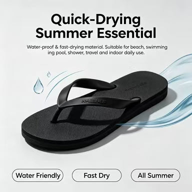 Fun footprint flip-flops, unisex summer beach sandals