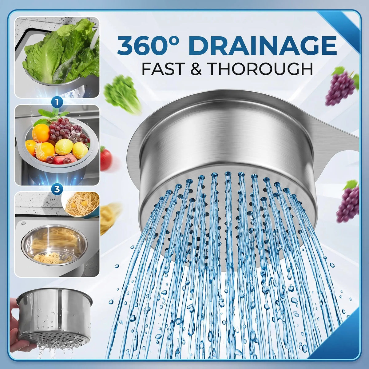 🔥BUY 1 GET 1 FREE💧Stainless Steel Swan Sink Strainer Basket🦢💧