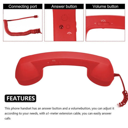 ☎️❤️Retro telephone handset with Type-C interface