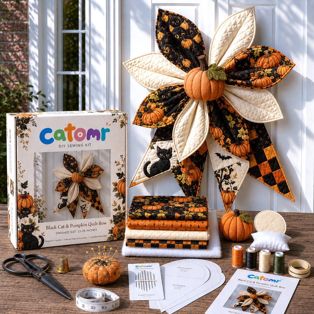 🎀Large Patchwork Bow Sewing Kit