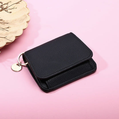 👛RFID Short Wallets for Women – Fashionable Card Holder with Key Ring & Coin Purse