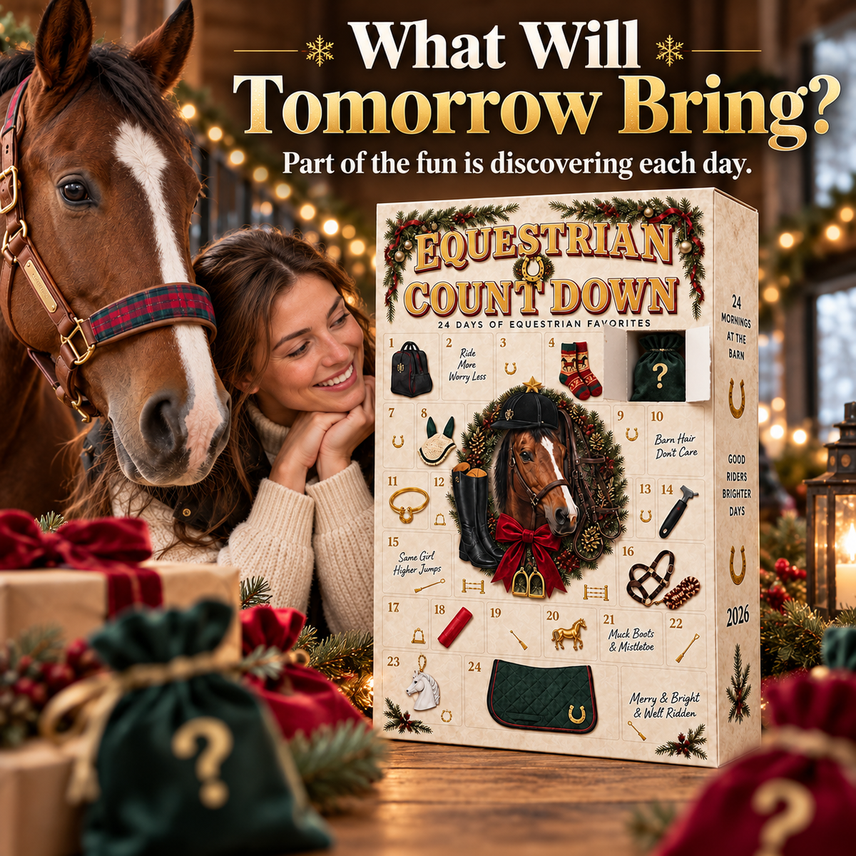 🐴 2026 Equestrian Advent Calendar – 24 Day Horse Lover Christmas Countdown