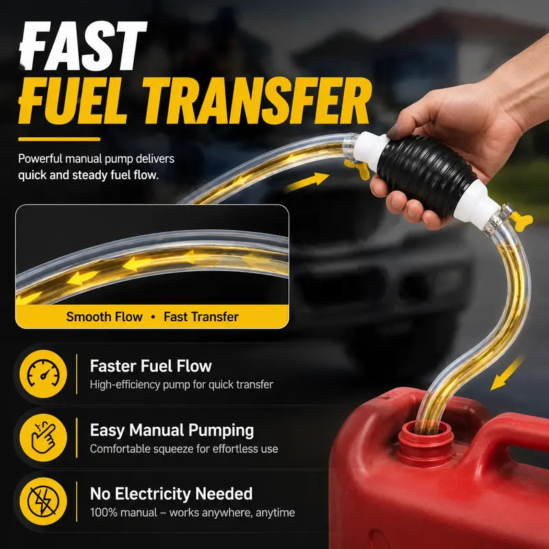 Manual Siphon Pump Kit with 3M Hose