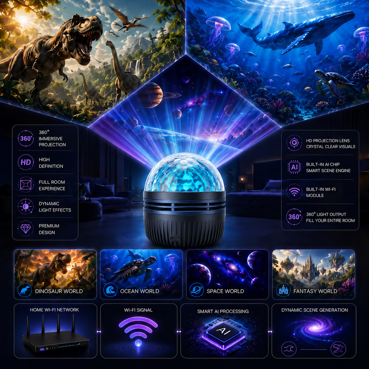 🎁🦖 HOT DEAL 55% OFF | Transform Your Room After Dark