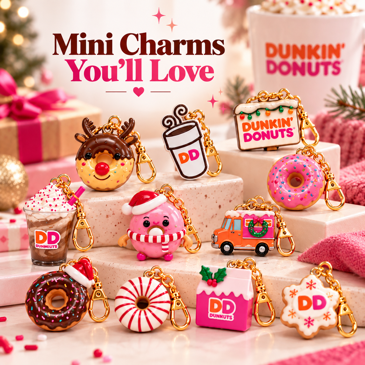 🔥Last Day 50% OFF🍩 Dunkin’ Donuts 24-Day Christmas Advent Calendar – Collectible Countdown Gift For Donut Lovers