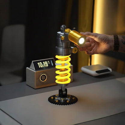 💡 Father's Day Garage Decor Lamp – Racing Suspension Inspired Industrial Light🚘