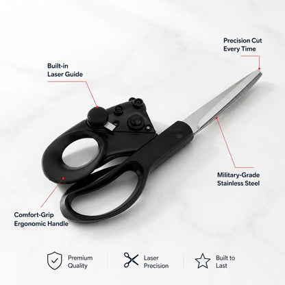 Laser-Guided Precision Scissors ✂️ See Your Cutting Line Before You Cut