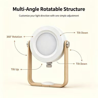 💡Portable Fold‑able Lantern Night Light | USB Rechargeable Bedside Ambient Lamp