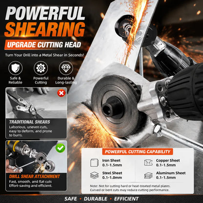 🔩 Metal Sheet Cutter Drill Attachment — Fast, Clean & Effortless